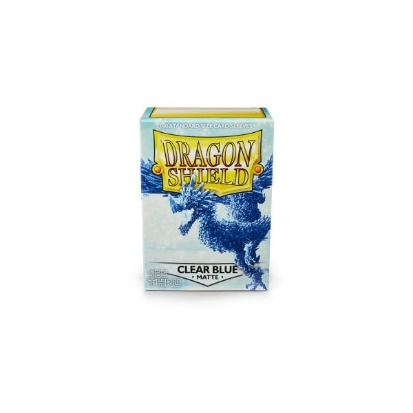 Dragon Shield Clear Blue Matte Standard x 100 Dragon Shield Clear Blue Matte Standard x 100